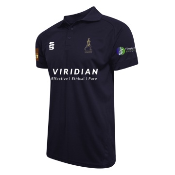 Women's Dual Solid Colour Polo : Navy