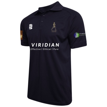 Dual Solid Colour Polo : Navy