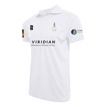 Women's Dual Solid Colour Polo : White