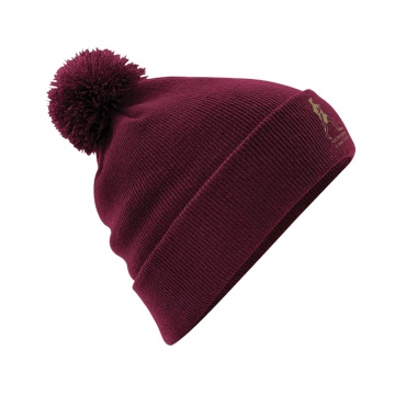 Original Pom Pom Beanie : Maroon